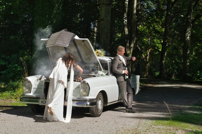 Hochzeitspanne beim Vintage wedding